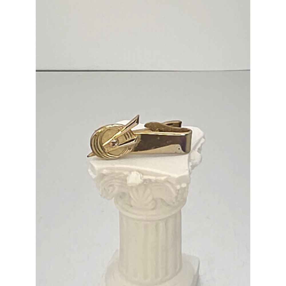 Vtg ROBBINS Co. Boy Scouts Of America 🇺🇸  Tie‎ Clip Bar Clasp Gold Tone